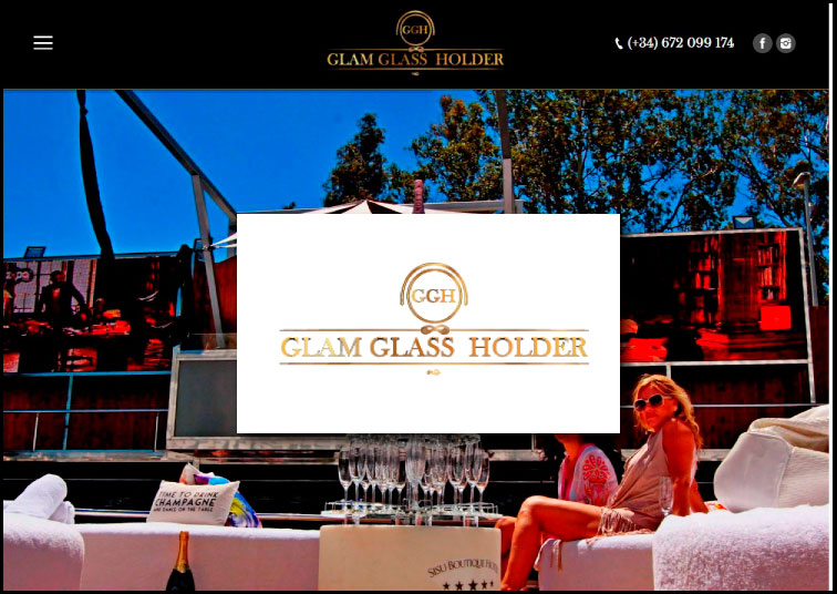 Glam Glass Holder